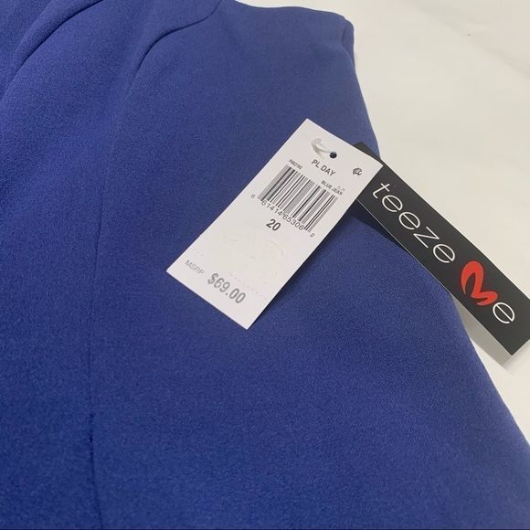 Teeze Me Sleeveless Fit & Flare‎ Drees Size 18 knee Length Sleeveless Purple NWT - Picture 5 of 10